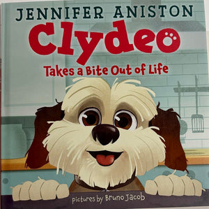 Jennifer Aniston Autographed Clydeo Takes a Bite -  JSA COA #01