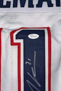Julian Edelman Signed Patriots White Jersey - JSA COA #01