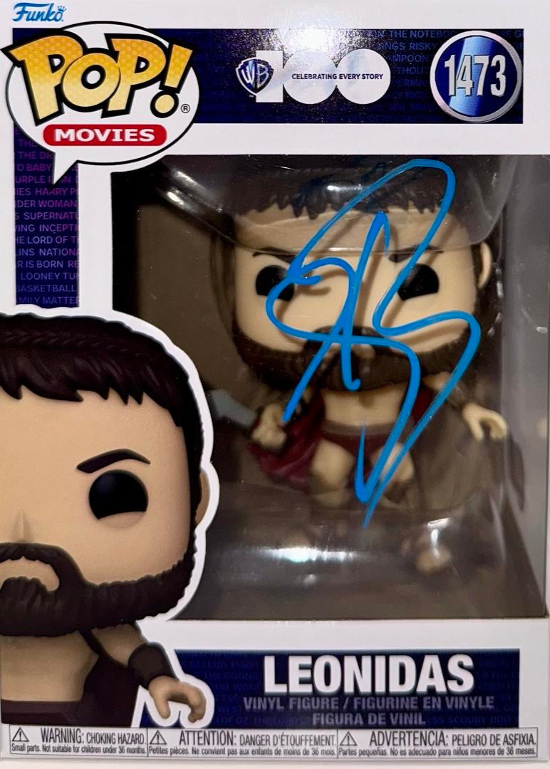 Gerard Butler Signed Funko Pop #1473 "Leonidas" - Beckett COA #03