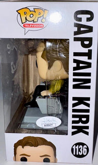 Chris Pine Signed Funko Pop "Captain Kirk" (Star Trek) w/Character Name - JSA COA