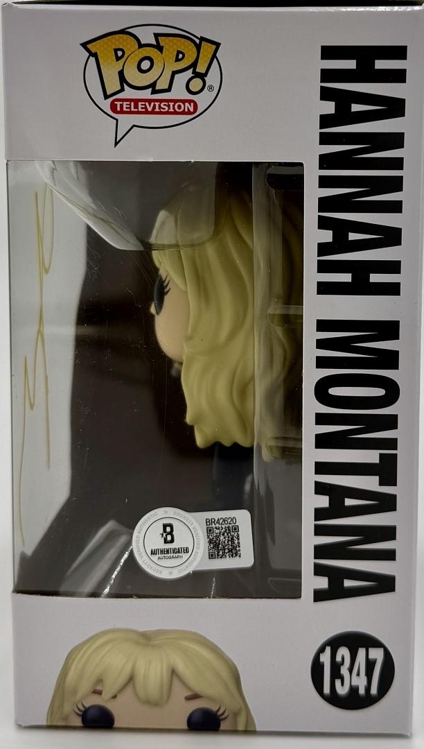 Miley Cyrus Signed Funko Pop #1347 (Hannah Montana)  - Beckett COA