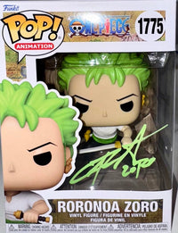 Chris Sabat Signed Funko Pop #1775 "Roronoa Zoro" (One Piece) - OC Celebrity Marketing #02