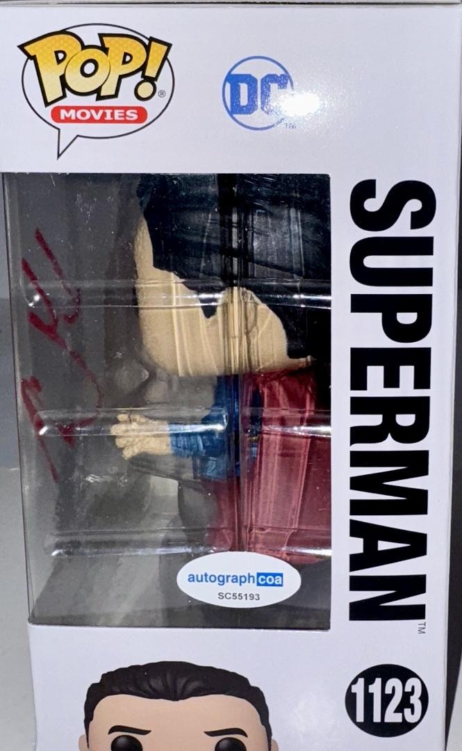 Henry Cavill Signed Funko Pop #1123 Superman - ACOA