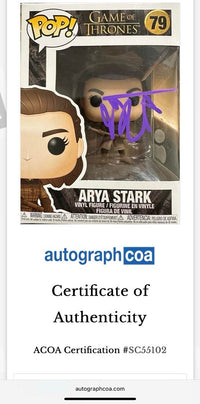 Maisie Williams Signed Funko Pop #79 Arya Stark (Game Of Thrones) *VERY RARE* - RACC ACOA