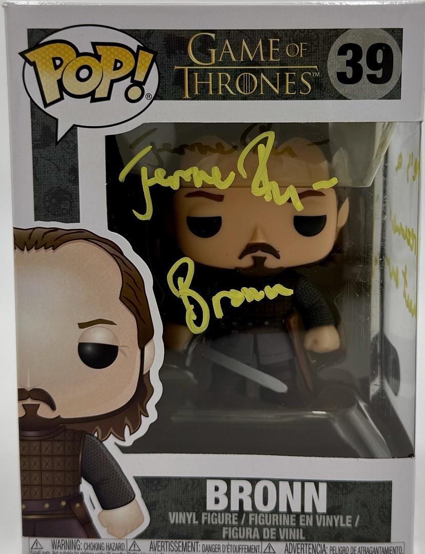 Jerome Patrick Flynn Signed Funko Pop #39 Bronn (Game Of Thrones) *RARE*  - SWAU