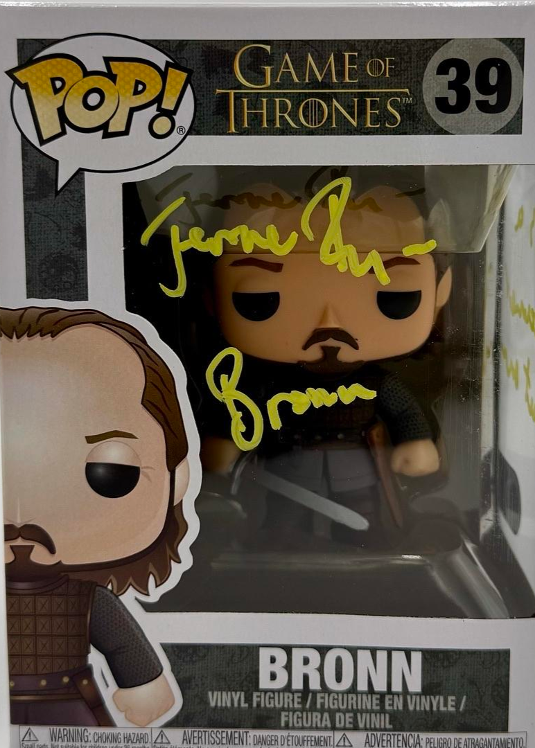 Jerome Patrick Flynn Signed Funko Pop #39 Bronn (Game Of Thrones) *RARE*  - SWAU