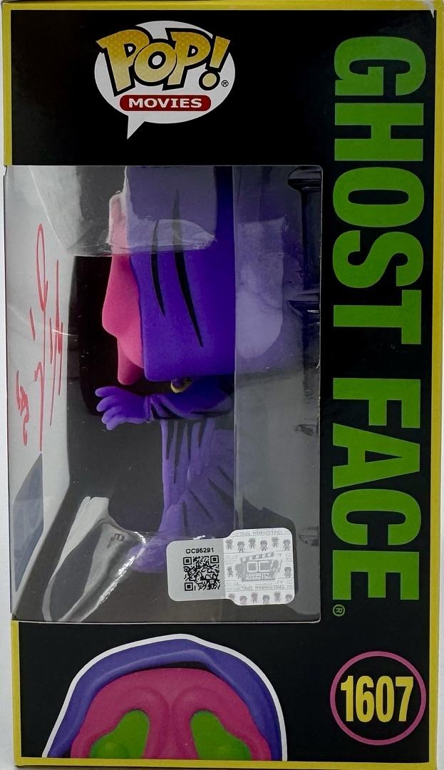 Matthew Lillard Signed Funko Pop #1607 Ghost Face Blacklight Variant (Scream) - OC Celebrity Marketing #02