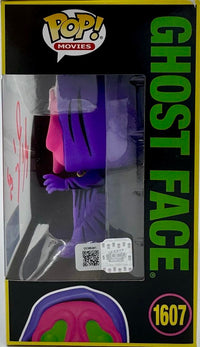 Matthew Lillard Signed Funko Pop #1607 Ghost Face Blacklight Variant (Scream) - OC Celebrity Marketing #02