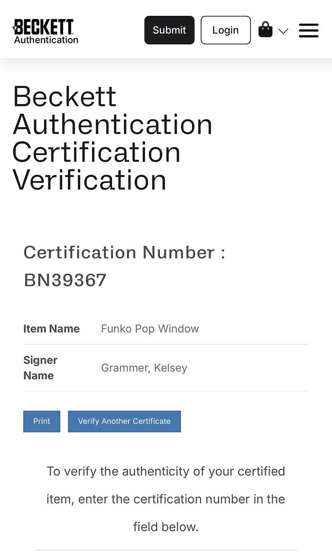 Kelsey Grammer Signed Funko Pop #1133 "Frasier" - Beckett COA