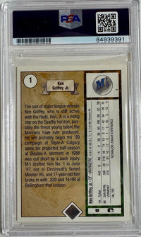 Ken Griffey Jr Signed 1989 Upper Deck Rookie Card *RARE* - PSA Auto COA