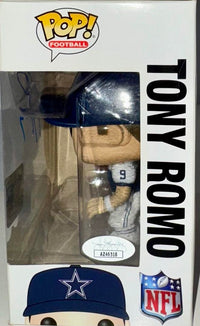 Tony Romo Signed Funko Pop #66 "Tony Romo" Cowboys - Beckett COA