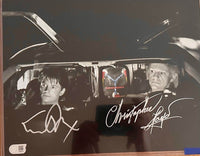 Michael J Fox & Christopher Lloyd Signed 11x14 Photo (Back To The Future) - SWAU