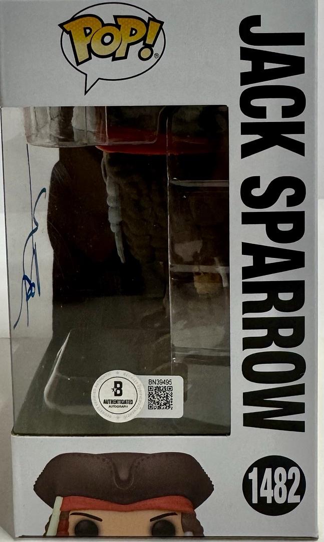 Johnny Depp Signed Funko Pop #1482 "Jack Sparrow" (Blue Ink) - Beckett COA
