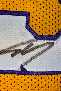 Shaquille O'Neal Signed Custom Gold Lakers Jersey -  Beckett COA #01