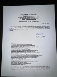 Donald Trump Signed & Matted Bookplate Cut Signature - Koschal COA #17
