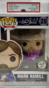 Mark Hamill Signed Encapsulated and Graded Funko Pop #28 Joker / Mark Hamill Exclusive - Official Pix COA PSA Graded