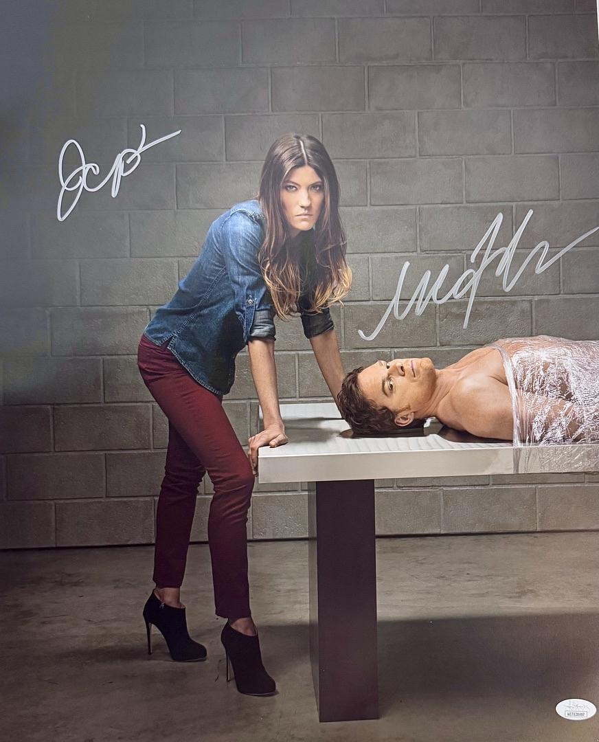 Michael C Hall & Jennifer Carpenter Signed 16x20 Photo (Dexter) - JSA COA