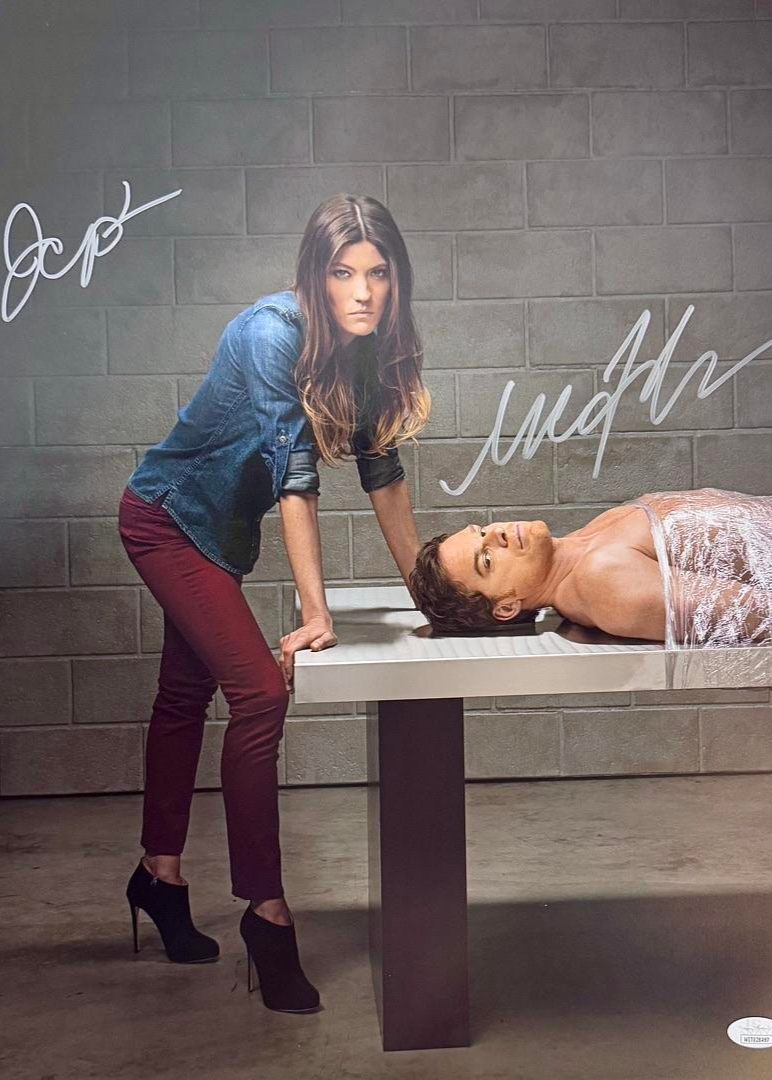 Michael C Hall & Jennifer Carpenter Signed 16x20 Photo (Dexter) - JSA COA