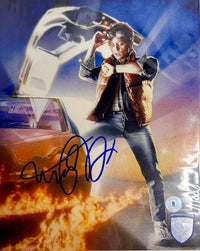 Michael J. Fox Signed 8X10 Photo (Back To The Future) - Beckett COA #01
