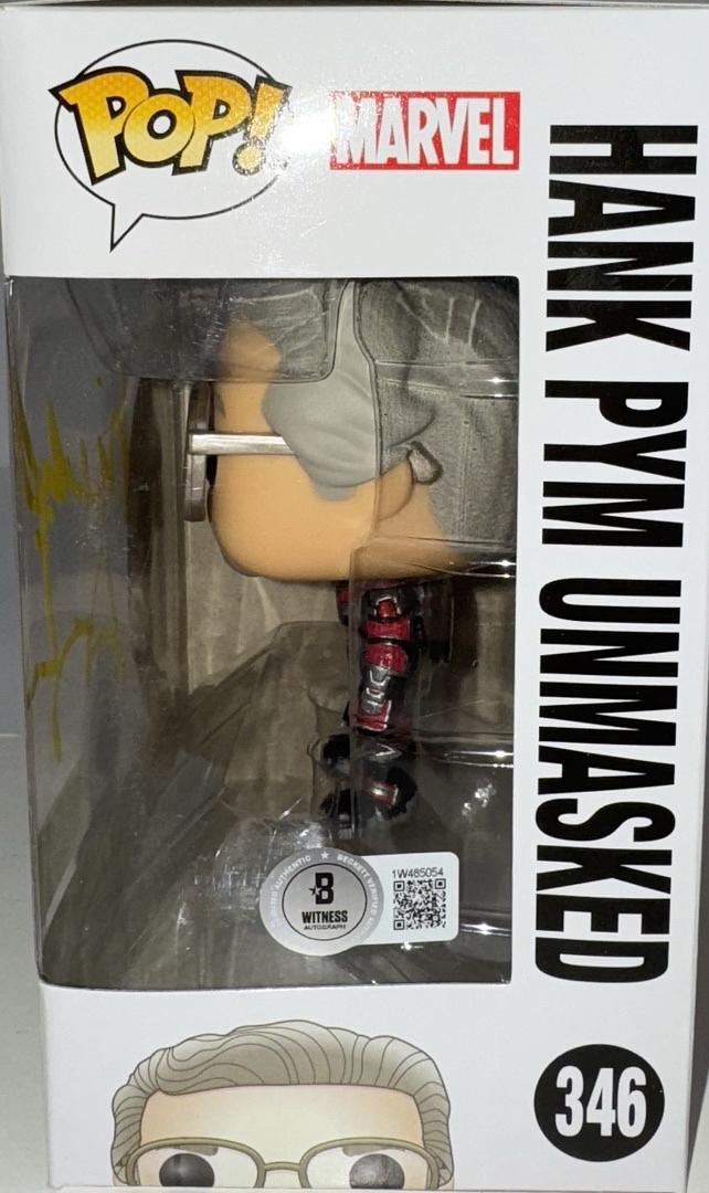 Michael Douglas Signed Funko Pop #346 "Hank Pym Unmasked" (Ant-Man) - Beckett COA #01