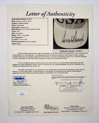 Donald Trump Signed USA Hat/Cap (White) - JSA COA w/full letter of authenticity