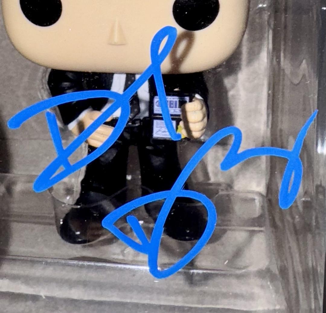 David Duchovny Signed Funko Pop #1614 "Fox Mulder" X-Files (Blue Ink) - JSA COA #04