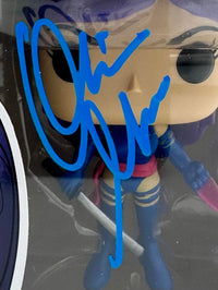 Olivia Munn Signed Funko Pop #180 Psylocke X-Men - Beckett COA #04