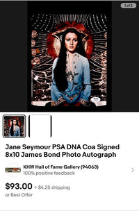 Jane Seymour Signed 8x10 Photo (James Bond) - PSA COA