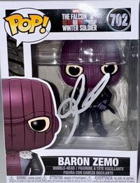 Daniel Bruhl Signed Funko Pop #702 "Baron Zemo" (Falcon & The Winter Soldier) - Beckett COA #02