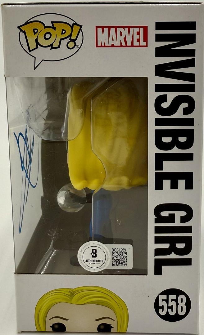 Jessica Alba Signed Funko Pop #558 Invisible Girl Sue Storm (Fantastic Four)  - Beckett COA