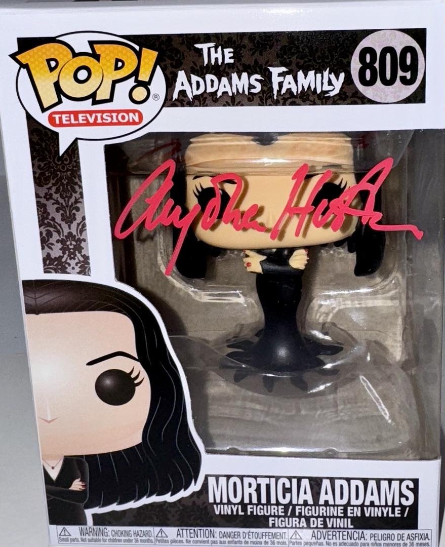 Anjelica Huston Signed Funko Pop #809 "Morticia Addams" (Addams Family) - Beckett COA
