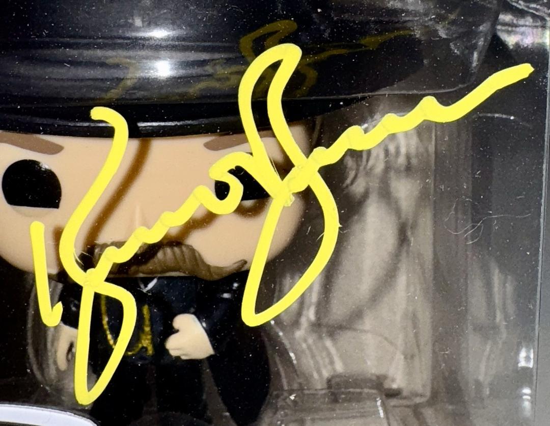 Kurt Russell Signed Funko Pop #851 Wyatt Earp Tombstone (Yellow Ink) - Beckett COA