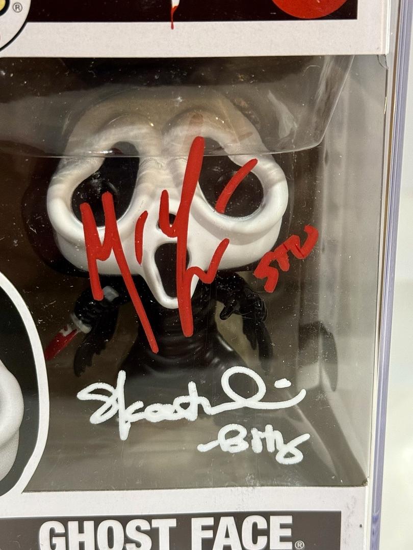 Matthew Lillard & Skeet Ulrich Signed Funko Pop #1607 "Ghost Face" (Scream) - Beckett COA #03#