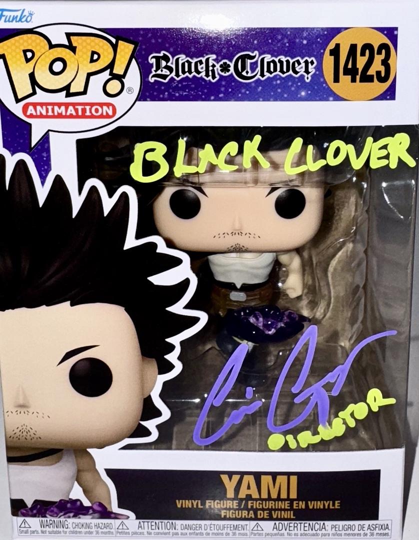 Cris George Signed Funko Pop #1423 Yami (Black Clover) - OC Celebrity Marketing