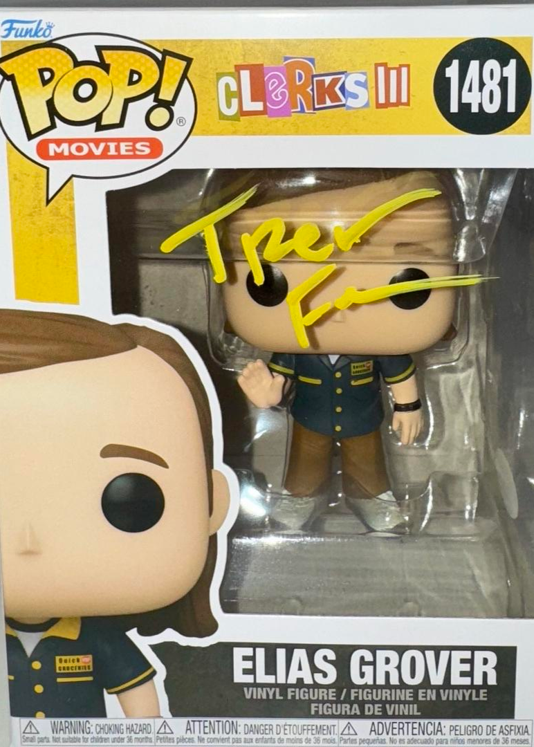 Trevor Fehrman Signed Funko Pop #1481 "Elias Grover" (Clerks III) - JSA COA #01