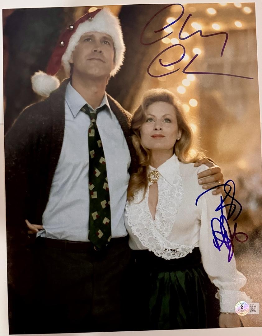 Chevy Chase & Beverly D'Angelo Signed 11x14 Photo (Christmas Vacation) - Beckett COA