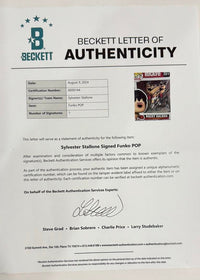 Sylvester Stallone Signed Funko Pop #1177 "Rocky Balboa" - Beckett COA with full letter of authenticity
