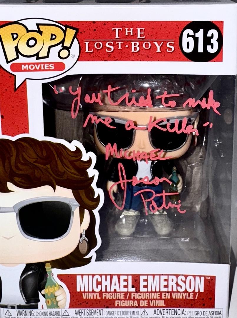 Jason Patric Signed Funko Pop #613 "Michael Emerson" (The Lost Boys)w/ Long Quote - Beckett COA