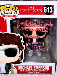 Jason Patric Signed Funko Pop #613 "Michael Emerson" (The Lost Boys)w/ Long Quote - Beckett COA