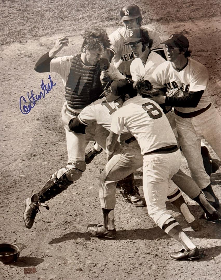 Carlton Fisk Signed 16x20 Photo Boston Red Sox - NEP COA