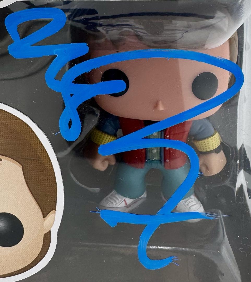 Michael J Fox Signed Funko Pop #49 Marty McFly (Back To The Future) - Beckett COA