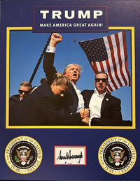 Donald Trump Signed & Matted Bookplate Cut Signature - Koschal COA #04