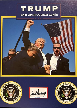 Donald Trump Signed & Matted Bookplate Cut Signature - Koschal COA #04