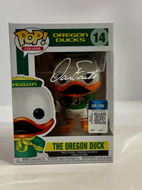 Dan Fouts Signed Funk Pop #14 "The Oregon Duck" (White Ink) - Schwartz COA