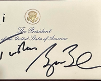 George W. Bush Signed Presidential Card (Personalized) *RARE*  - JSA COA