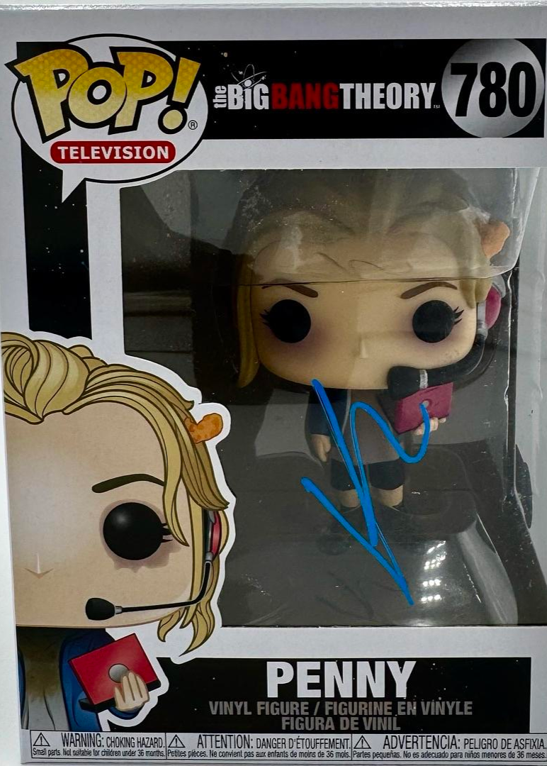 Kaley Cuoco Signed #780 Penny from Big Bang Theory Funko Pop - Beckett COA