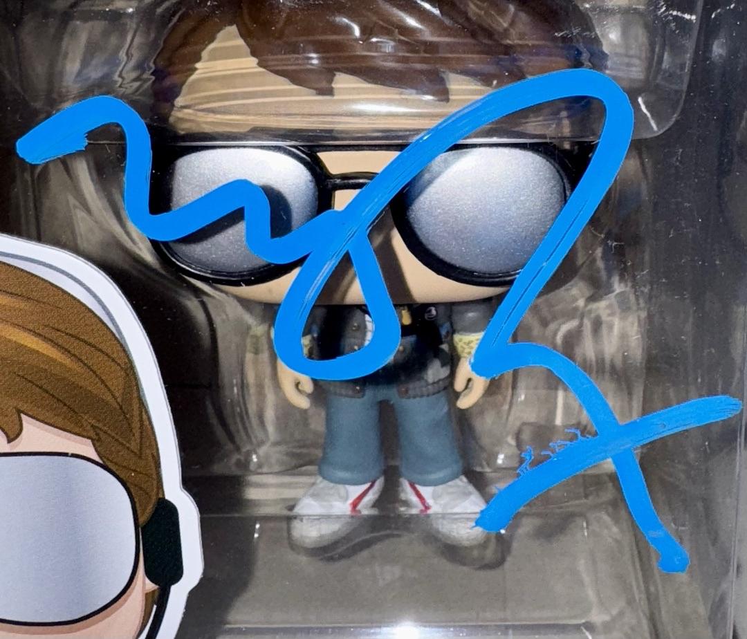 Michael J Fox Signed Funko Pop #958 Marty McFly w/Glasses Back To The Future (Blue Ink) - Beckett COA #2