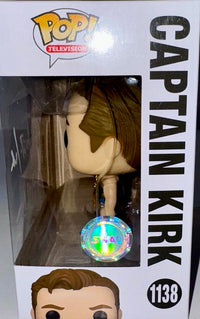 William Shatner Signed Funko Pop "Captain Kirk" (Star Trek) w/Inscription - SWAU
