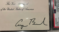 President George Bush Cut Signature Vice President Seal Card Slabbed - PSA/DNA