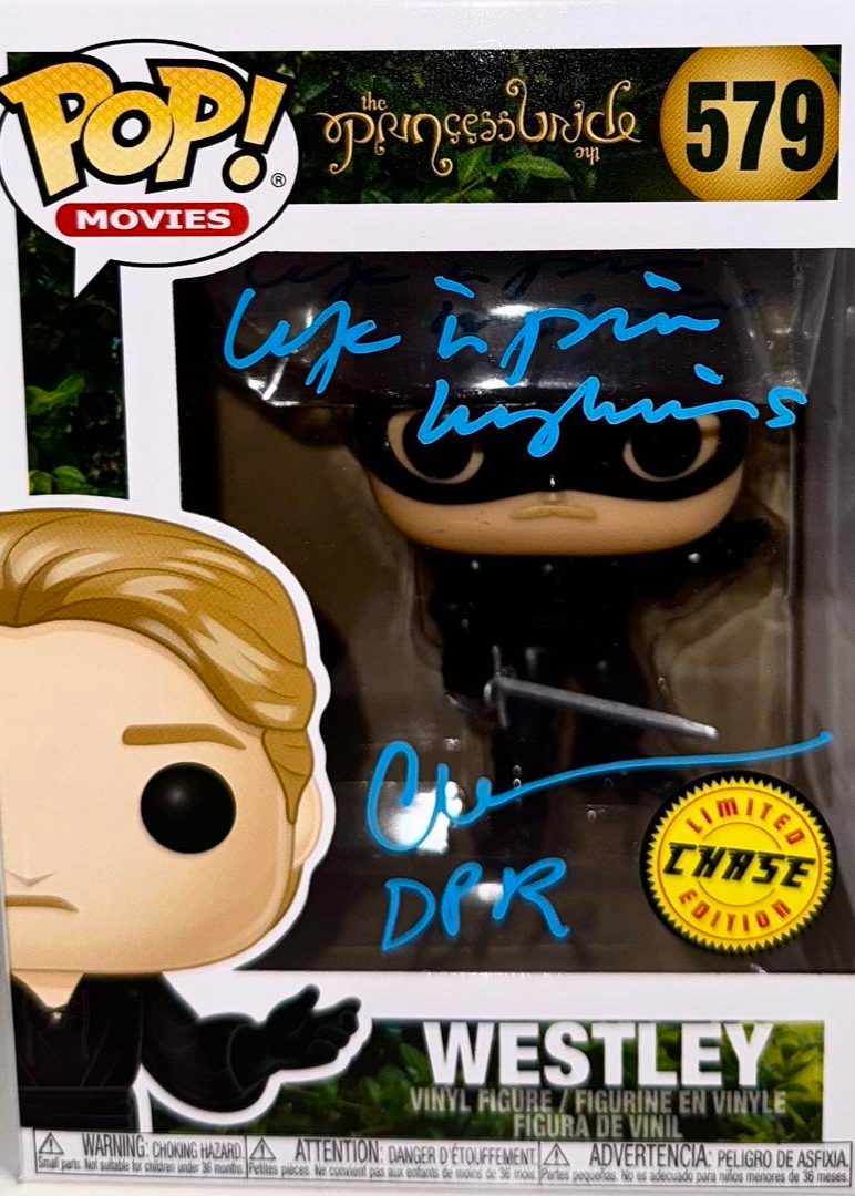 Cary Elwes Signed Funko Pop #579 Westley (The Princess Bride) w/Inscription  - JSA COA
